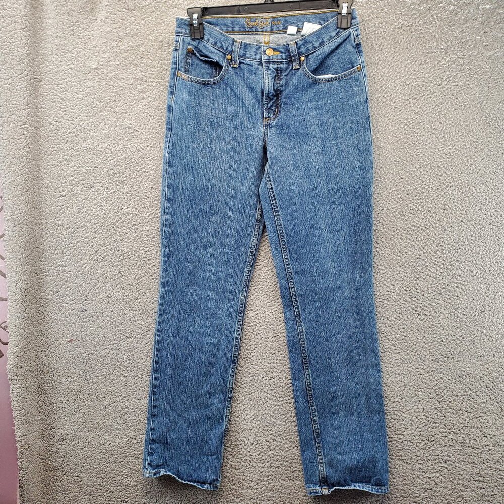Cruel Girl Slim Denim Jeans‎ Womens Jrs 9 L Long Mid Rise Medium Blue
